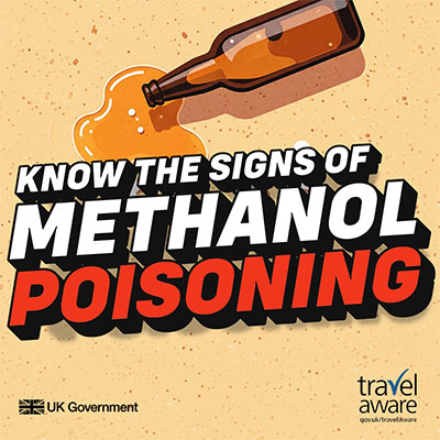 Know the signs of methanol poisoning