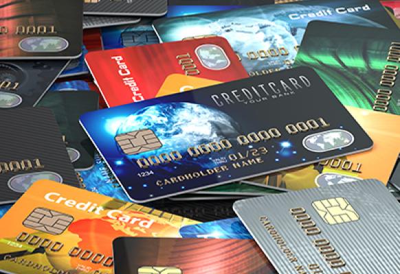 pile of credit cards