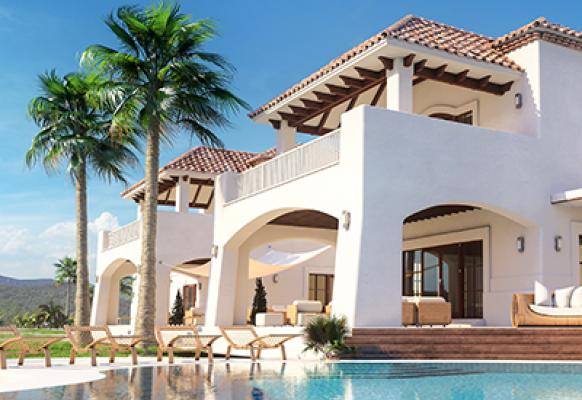 Villa and pool